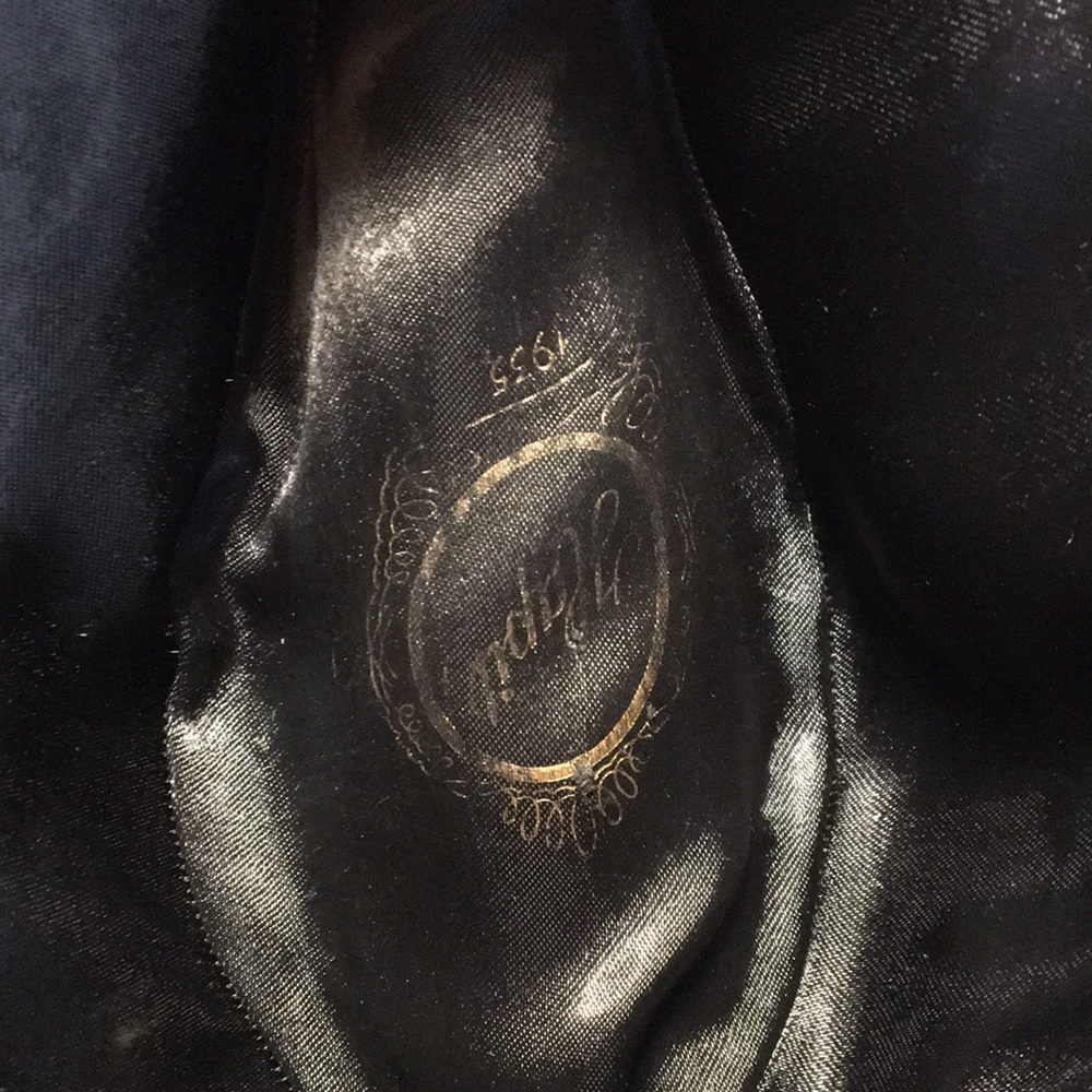 Vintage Pepo Sapka hat factorie Istanbul black felt Homburg 2” wide brim cap - Picture 10 of 12